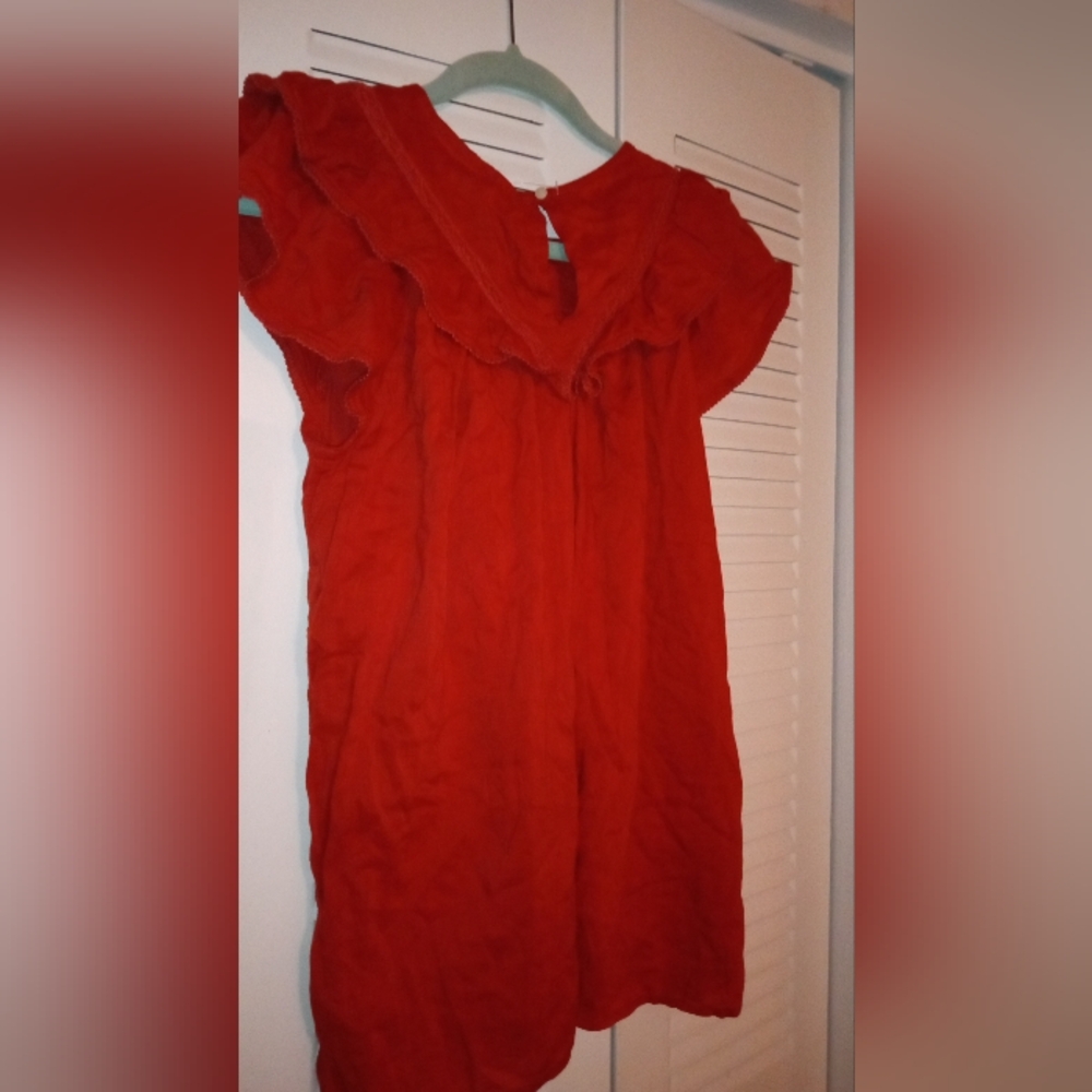Red  Ruffle Top - Picture 6 of 6